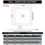 900x900mm Black In-Fold Sliding Shower Enclosure 6mm Glass and Low Profile Shower Tray  - Apollo