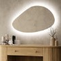 Pebble Backlit Wall Mirror with Battery Operated Lights 50 x 80cm - Apollo