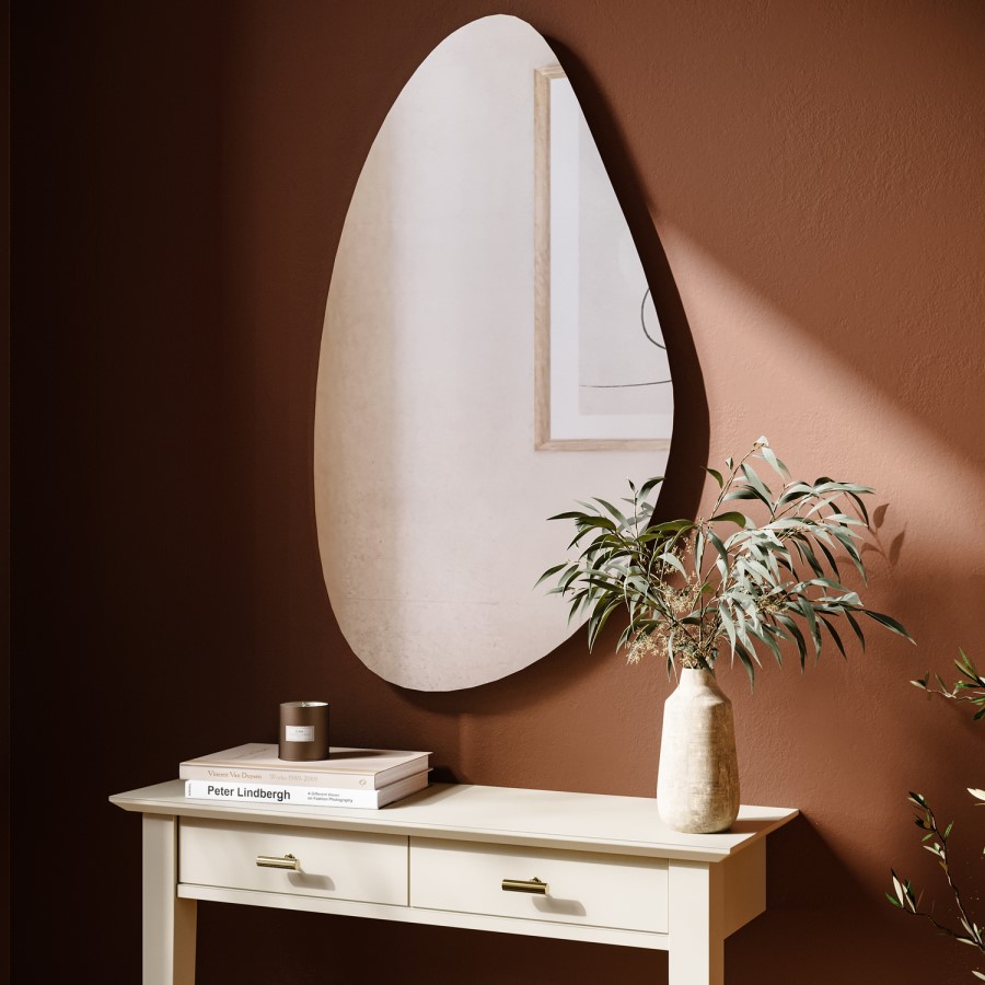 Pebble Frameless Wall Mirror 50cm x 80cm - Apollo