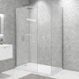 1400x900mm Frameless Walk In Shower Enclosure and Shower Tray - Corvus