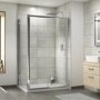 1500 x 900mm Rectangular Sliding Shower Enclosure - Fiji