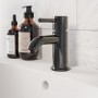 Black Chrome Cloakroom Mono Basin Mixer Tap - Arissa