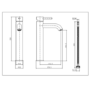 Shiny Black Tall Basin Mixer Tap with Wall Mounted Bath Tap & Unslotted Waste - Arissa