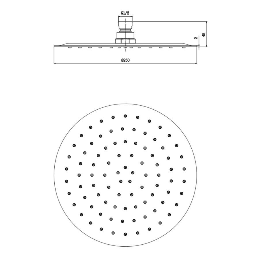 ONLY OPENED - Brushed Bronze 2 Outlet Wall Mounted Thermostatic Mixer Shower Set with Hand Shower - Arissa