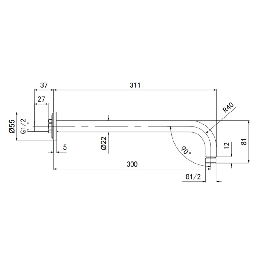 ONLY OPENED - Brushed Bronze 2 Outlet Wall Mounted Thermostatic Mixer Shower Set with Hand Shower - Arissa