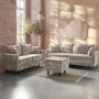 Beige 3 Seater & 2 Seater Chenille Fabric Pocket Sprung Sofa - Archie