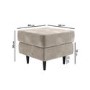 Beige 3 Seater & 2 Seater Chenille Fabric Pocket Sprung Sofa - Archie
