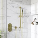 BUN/ARIBB010/85182 Brushed Brass  Single  Outlet Thermostatic Mixer Shower Set with Hand Shower - Arissa