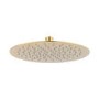 Arissa Concealed Dual Handle Round Brushed Brass 1 outlet shower valve shower head and ceiling arm