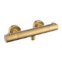 Brushed Brass Thermostatic Exposed Valve Mixer Shower with Hand Shower  - Arissa