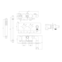 Brushed Brass 2 Outlet Concealed Thermostatic Shower Valve with Hand Shower - Arissa