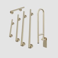 Brass Bathroom Grab Rails Set of 6 - Arissa
