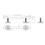 Bronze Bathroom Grab Rails Set of 6 - Arissa