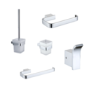 Chrome 5 Piece Bathroom Accessory Set - Arissa