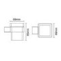 Chrome 4 Piece Bathroom Accessory Set - Arissa