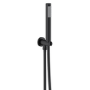 Black 2 Outlet Thermostatic Bath Mixer Shower Set With Hand Shower and Bath Filler Spout - Arissa