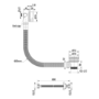 Black 2 Outlet Thermostatic Mixer Shower Set with Overflow Bath Filler and Integrated Hand Shower - Arissa