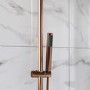 Brushed Bronze Shower & Basin Mixer Tap Set - Arissa