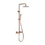 Brushed Bronze Shower & Basin Mixer Tap Set - Arissa