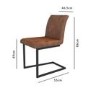 Herringbone Solid Wood Dining Table Set with 2 Dining Benches & 2 Tan Faux Leather Dining Chairs