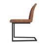 Herringbone Large Dining Table with 2 Tan Leather Dining Chairs and 2 Herringbone Dining Benches