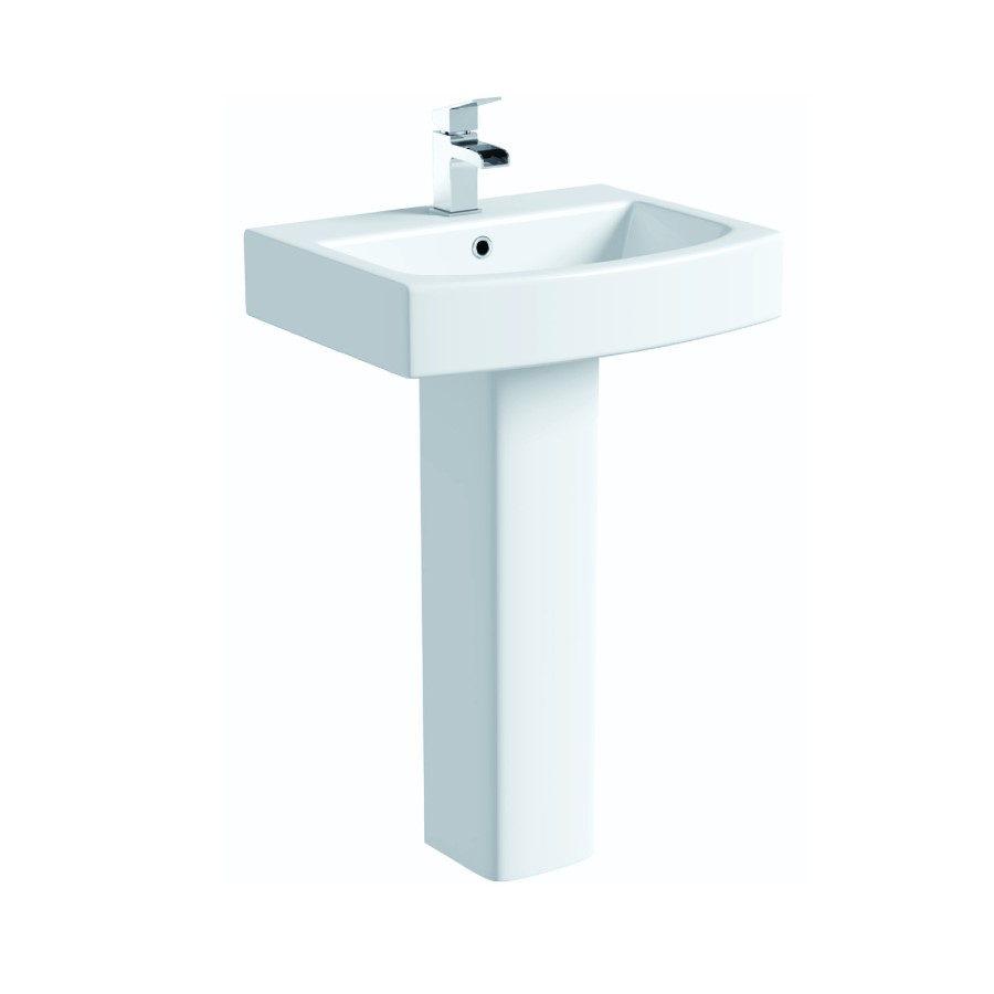 Modern Pedestal Basin 570mm - Ashford