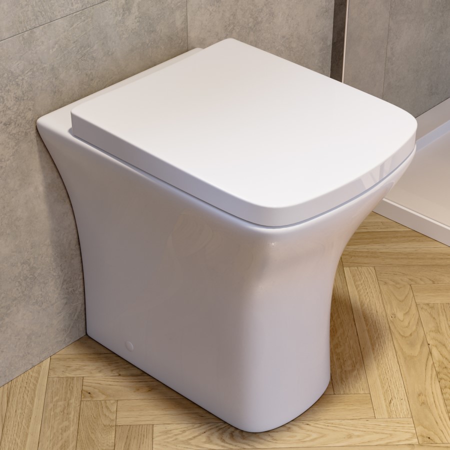 Back to Wall Rimless Comfort Height Toilet with Soft Close Seat - Austin
