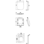 Back to Wall Rimless Comfort Height Toilet with Soft Close Seat - Austin