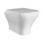 Wall Hung Rimless Toilet with Soft Close Seat, Brushed Bronze Pneumatic Flush Plate, 820mm Frame & Cistern - Austin