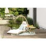 Outdoor Wooden Swing Lounger with Creme Cushion