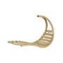 Outdoor Wooden Swing Lounger with Creme Cushion