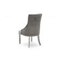 Grey Marble Dining Set with 180cm Table Velvet Chairs and Bench - Seats 6 - Vida Living Arianna