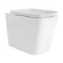1100mm Green Left Hand Toilet and Sink Unit with Square Toilet and Brass Fittings - Bali