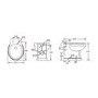 1100mm Beige Toilet and Sink Unit with Traditional Toilet – Baxenden