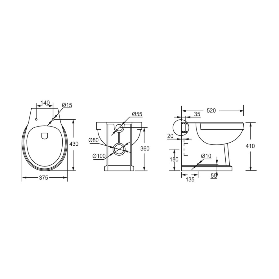 1100mm Green Toilet and Sink Unit with Traditional Toilet - Baxenden