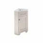 580mm Beige Corner Freestanding Cloakroom Vanity Unit with Basin - Baxenden