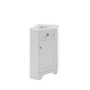 Grade A1 - 580mm White Corner Vanity Unit - Baxenden