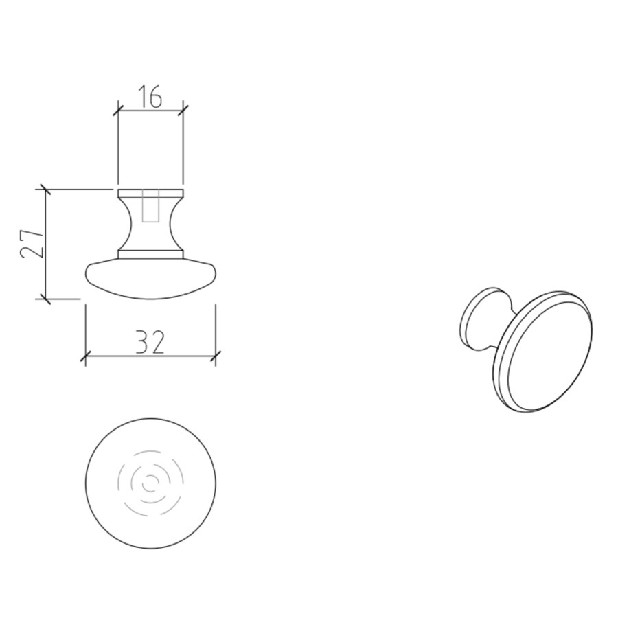 Polished Black Nickel Handle for Baxenden Pack of Two