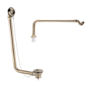 BUN/BBEXPBW/92886 Brushed Brass Exposed Bath Waste & Brushed Brass Exposed Bath Trap - Park Royal