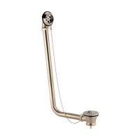 Brushed Brass Traditional Exposed Bath Waste & Overflow - Park Royal