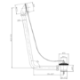 Brushed Bronze Exposed Bath Waste & Brushed Bronze Exposed Bath Trap - Park Royal
