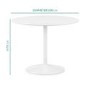 Jenna White Round Table & 4 Chairs in Green Velvet with Gold Legs