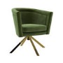 Green Velvet Swivel Accent Chair - Blaire