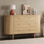 Wide Oak Sideboard with Cupboards - Breuer