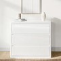 White Wardrobe and Chest of Drawers Set - Lexi