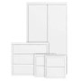 White 4 Piece Bedroom Furniture Set - Lexi