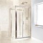 Sliding Door Shower Enclosure 1100 x 900mm - 6mm Glass - Aquafloe Range