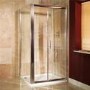 Sliding Door Shower Enclosure 1100 x 900mm - 6mm Glass - Aquafloe Range