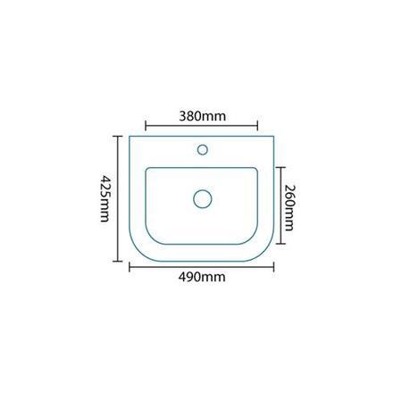 Murcia 50 Wall Mounted 2 Door Vanity Unit
