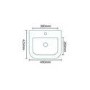 Murcia 50 Wall Mounted 2 Door Vanity Unit